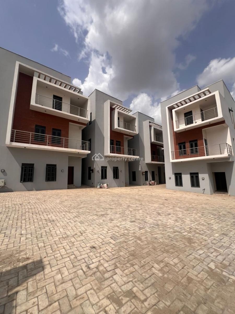 Luxurious 4 Bedroom Spacious Terrace Duplex, Bq ,, Serene Neighborhood, Tarred Road, Mabushi, Abuja, Terraced Duplex for Rent
