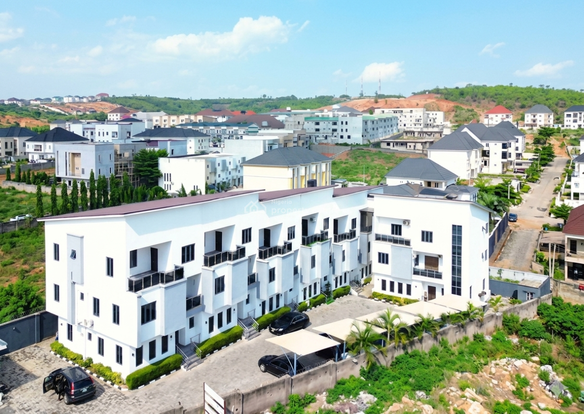 Newly Built 4 Bedroom Terraced Duplex and Bq, Guzape District, Abuja, Terraced Duplex for Sale