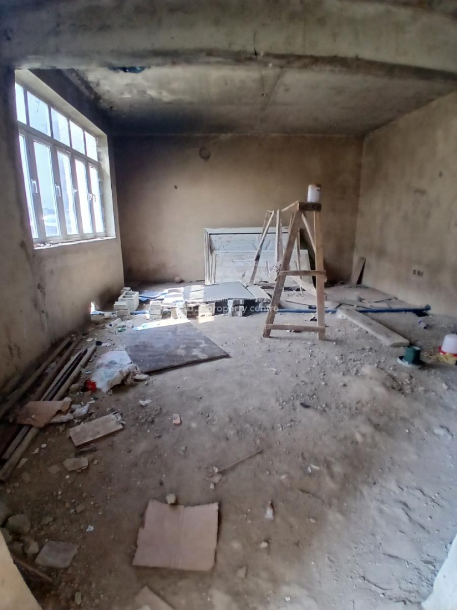 Carcass 4-bedroom Terrace Duplex with 1-room Bq, Dantata Estate, Gwarinpa, Abuja, Terraced Duplex for Sale