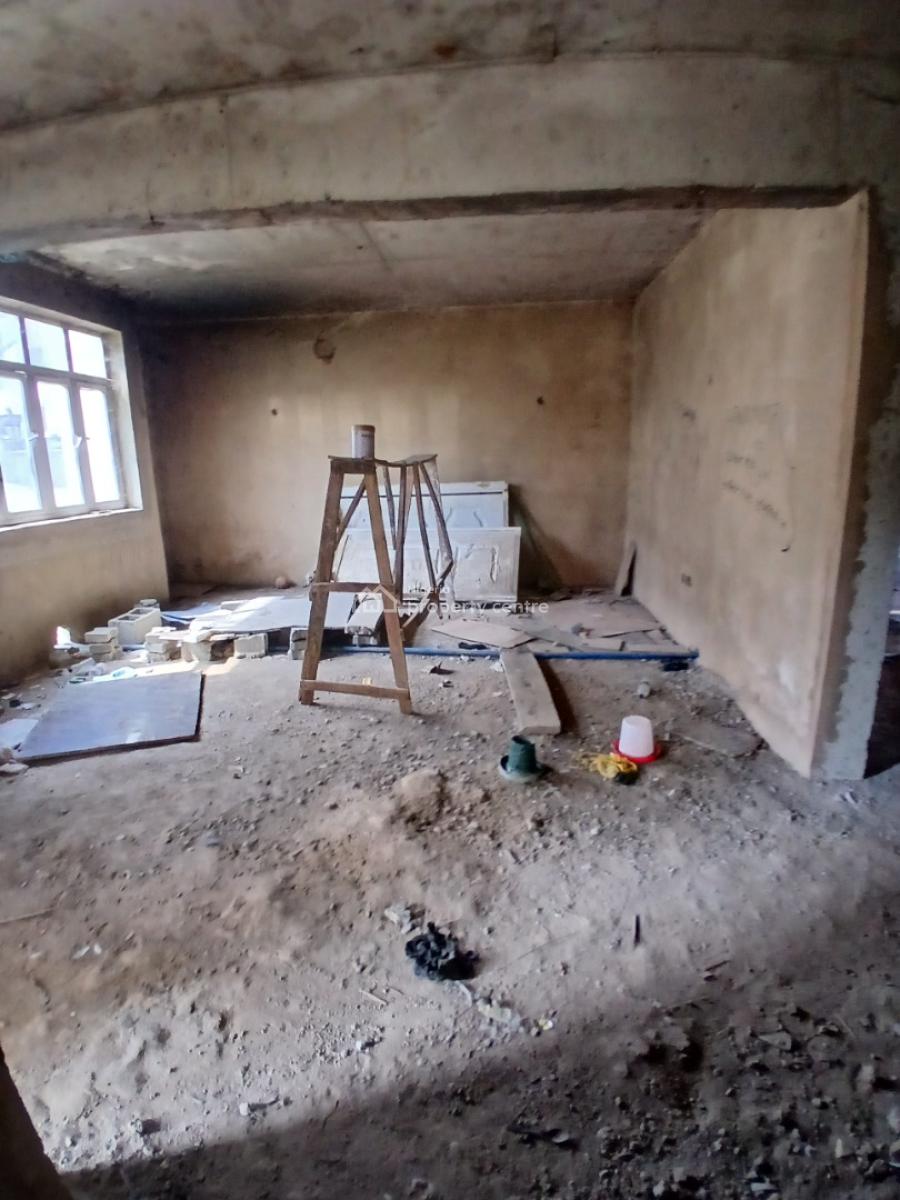 Carcass 4-bedroom Terrace Duplex with 1-room Bq, Dantata Estate, Gwarinpa, Abuja, Terraced Duplex for Sale