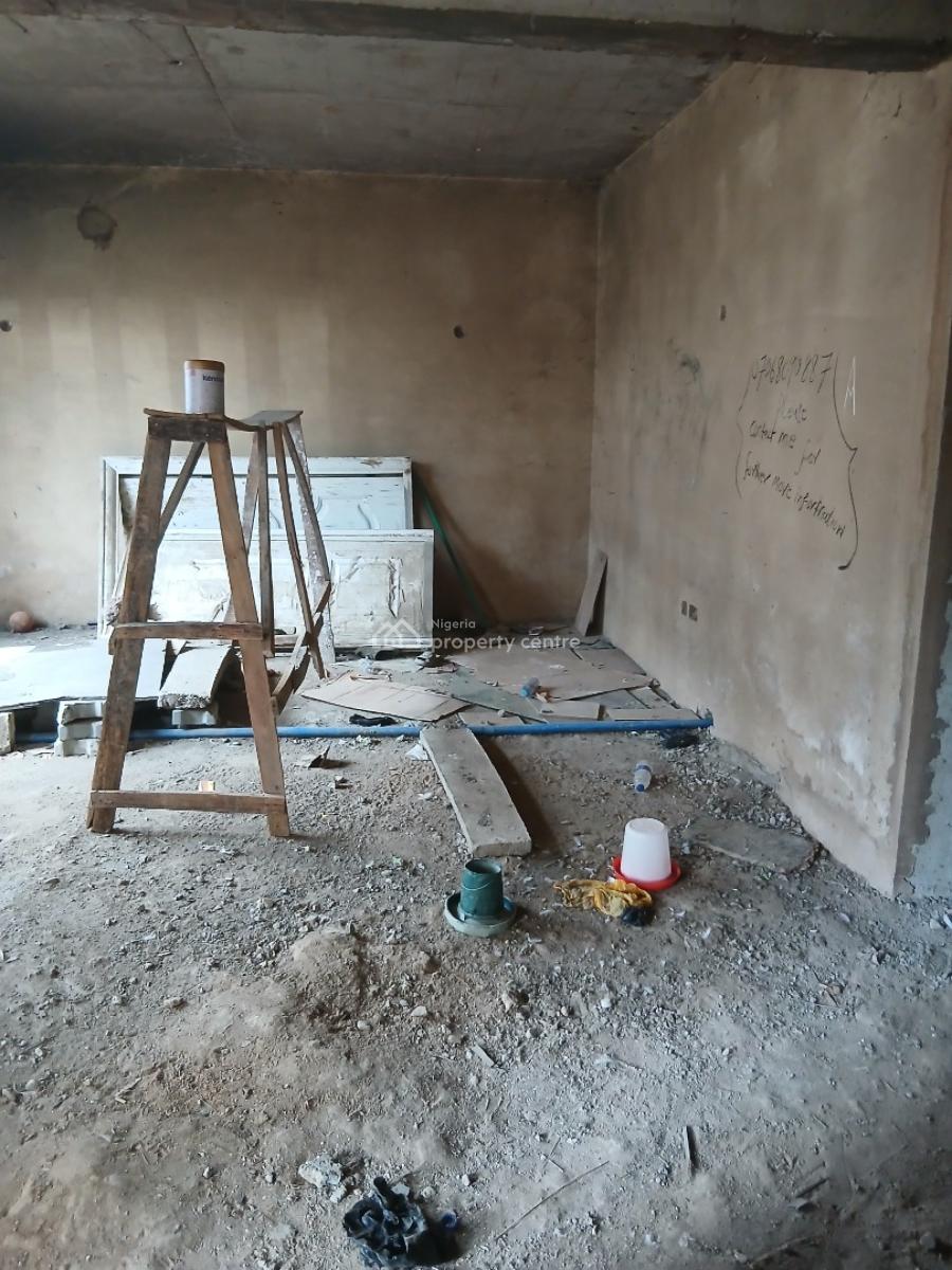 Carcass 4-bedroom Terrace Duplex with 1-room Bq, Dantata Estate, Gwarinpa, Abuja, Terraced Duplex for Sale