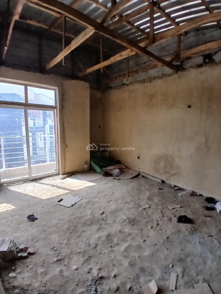 Carcass 4-bedroom Terrace Duplex with 1-room Bq, Dantata Estate, Gwarinpa, Abuja, Terraced Duplex for Sale
