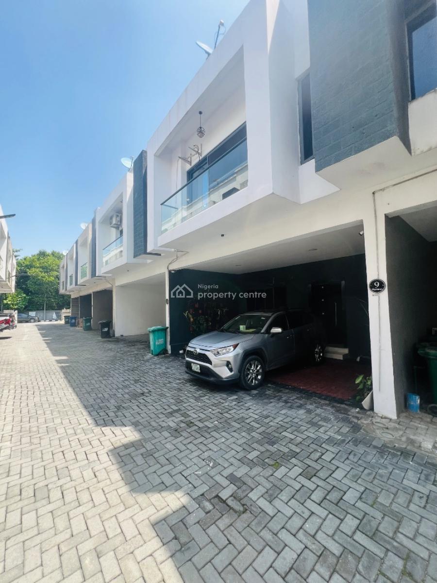 4 Bedroom Terrace Duplex with Inverter, Conservation Way Chevron, Lekki Phase 2, Lekki, Lagos, Terraced Duplex for Rent