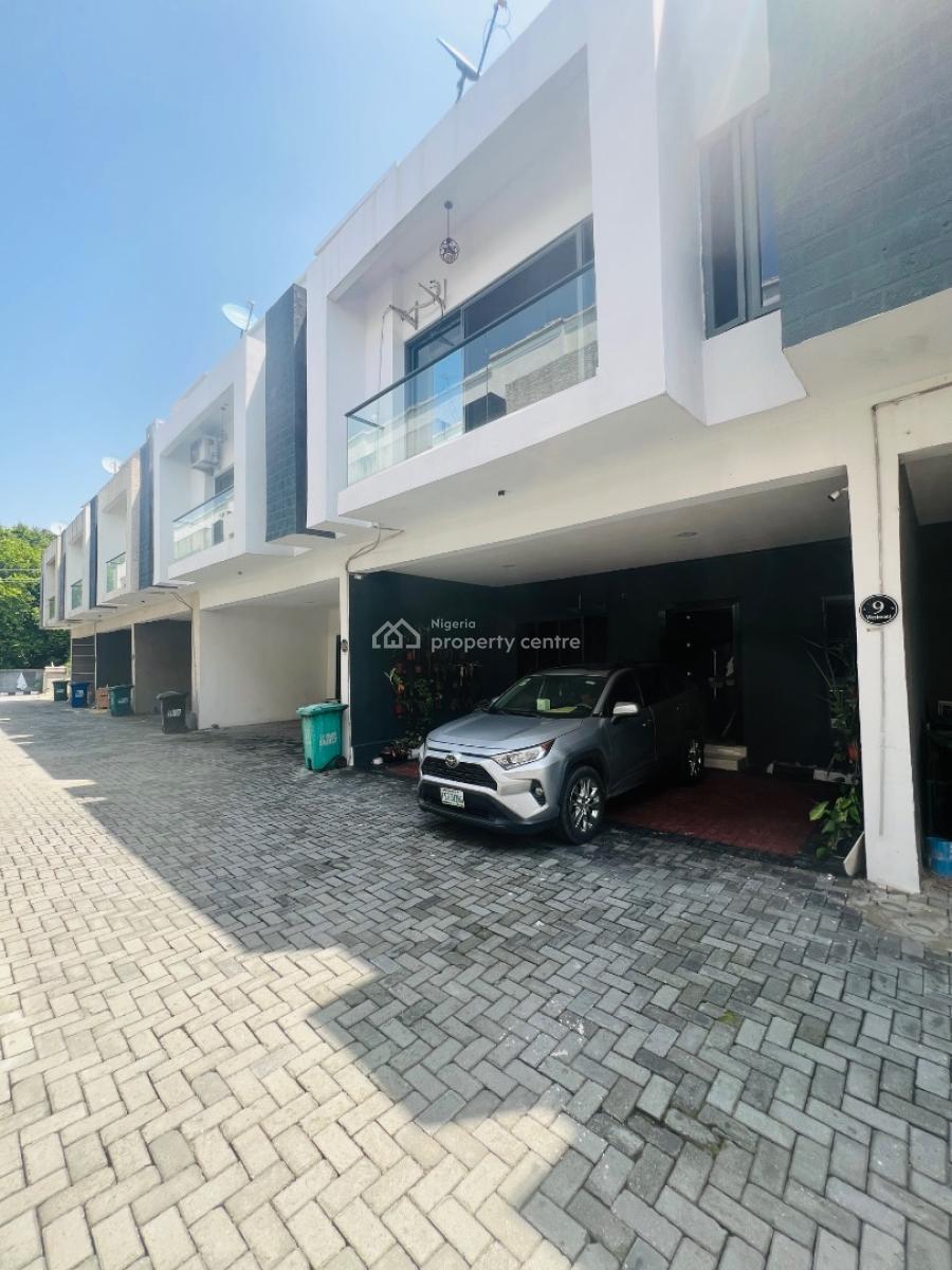 4 Bedroom Terrace Duplex with Inverter, Conservation Way Chevron, Lekki Phase 2, Lekki, Lagos, Terraced Duplex for Rent
