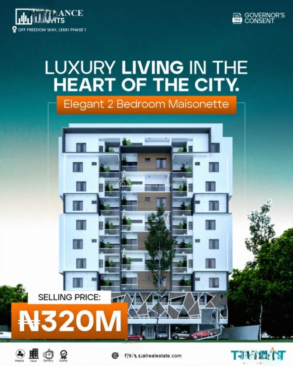 Exclusive 2-bedroom Maisonette +bq Priced at N320,000,000, with, 95% Complete ▪️ Prime Lekki Phase 1 Location ▪️ Contemporary High-rise, Lekki Phase 1, Lekki, Lagos, Terraced Duplex for Sale