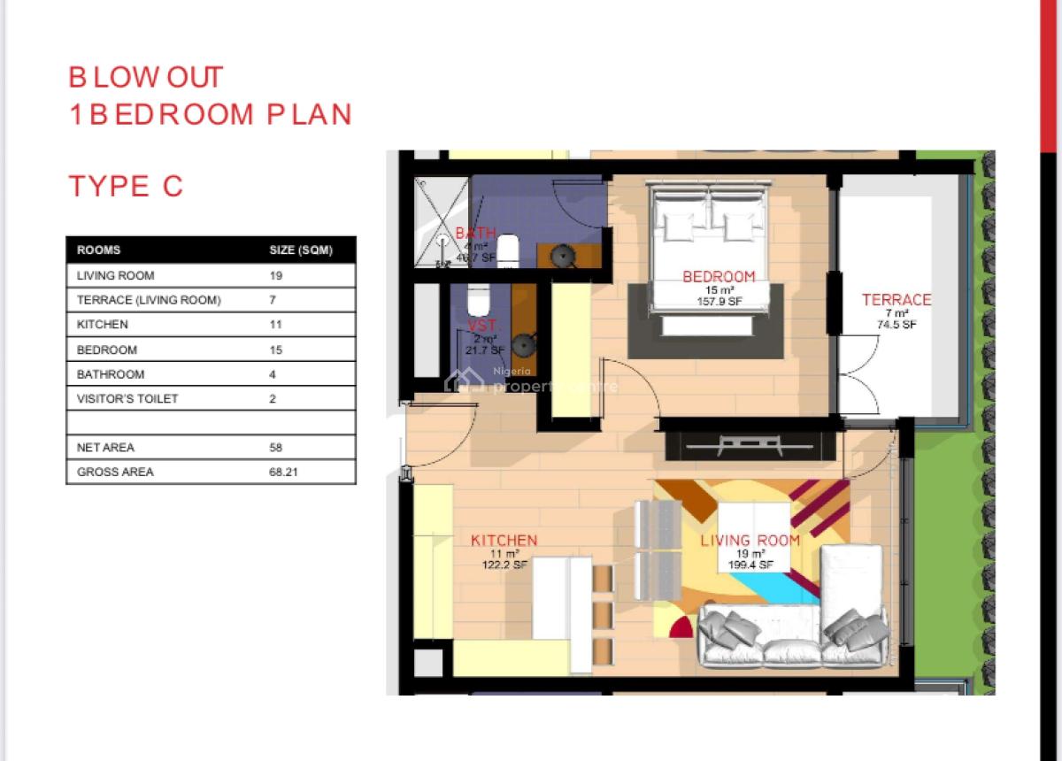 Luxury 1-bedroom Furnished Apartment, Lekki Phase 1, Lekki, Lagos, Mini Flat (room and Parlour) for Sale