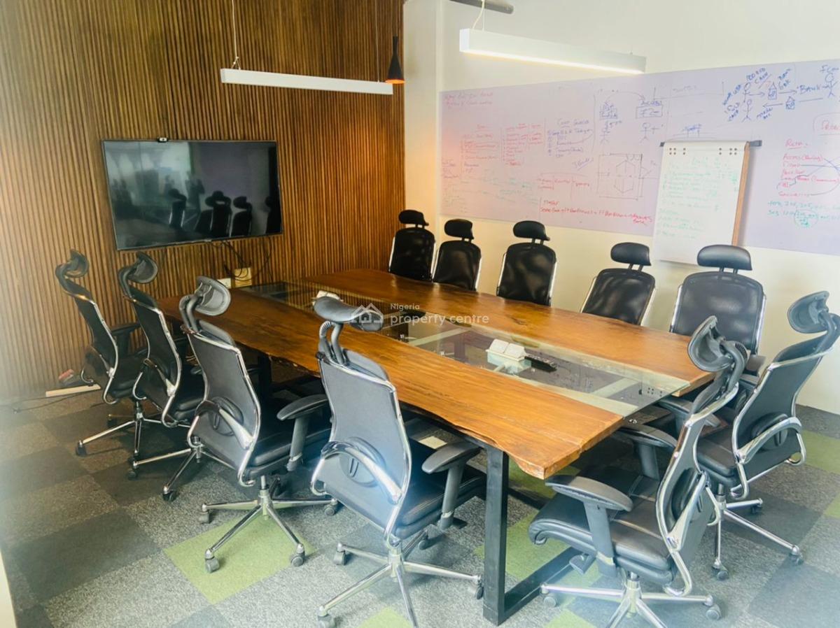 Luxury 150sqm Furnished Office Space with Gym in a Prime Location, Ikoyi, Lagos, Office Space for Rent