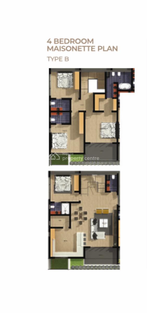 Luxury 4 Bedrooms Maisonette Furnished Apartment, Lekki Phase 1, Lekki, Lagos, Flat / Apartment for Sale