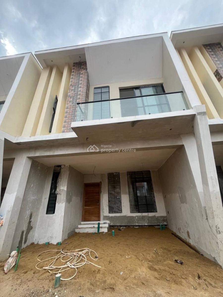4 Bedroom Terrace with Bq with Large Parking Space, Ajah, Lagos, Terraced Duplex for Rent