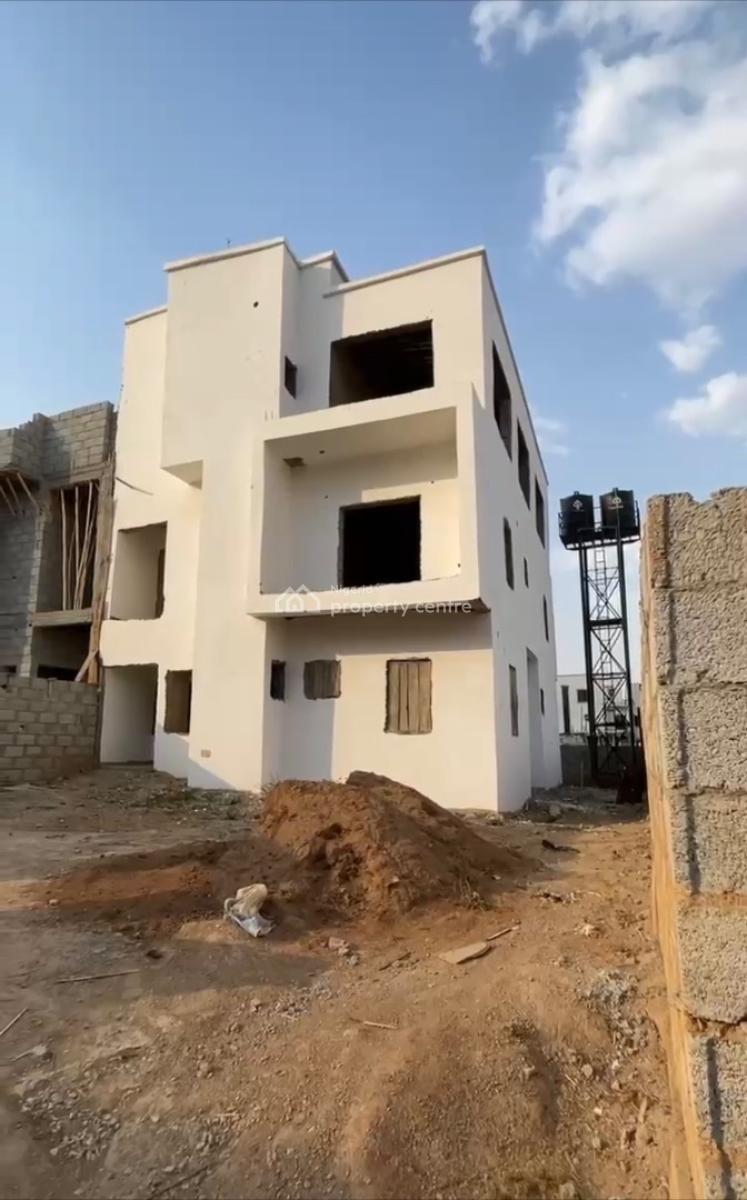 Luxury 5 Bedroom En-suite Semi Detached Duplex +bq, Shell Carcass, Life Camp, Abuja, Semi-detached Duplex for Sale