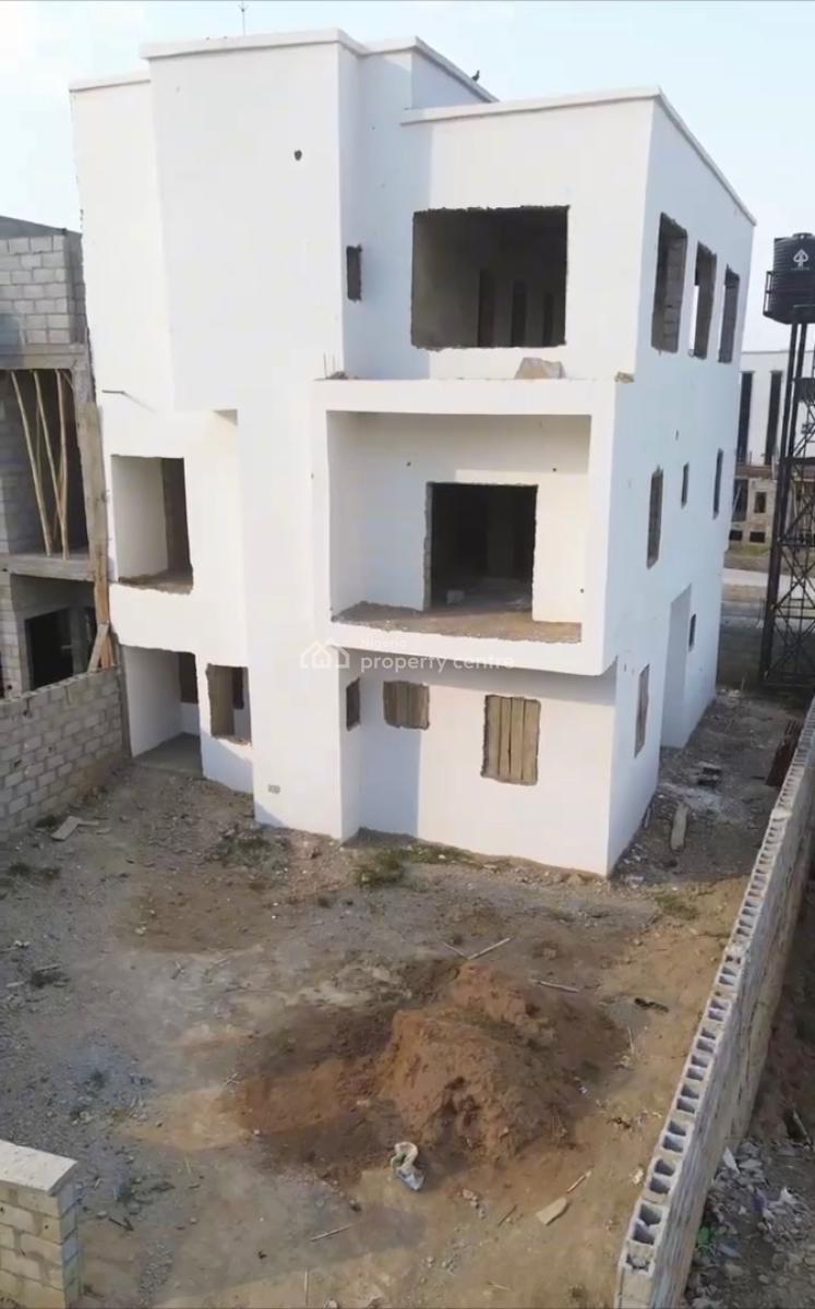 Luxury 5 Bedroom En-suite Semi Detached Duplex +bq, Shell Carcass, Life Camp, Abuja, Semi-detached Duplex for Sale
