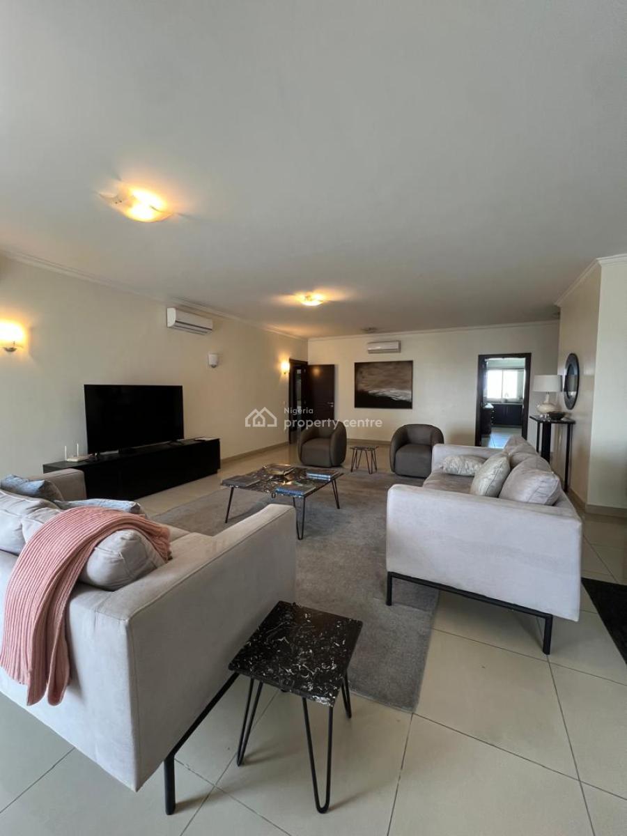 Fully Furnished 3 Bedroom Apartment with Bq  on 12th Floor, Ikoyi, Lagos, Flat / Apartment for Rent