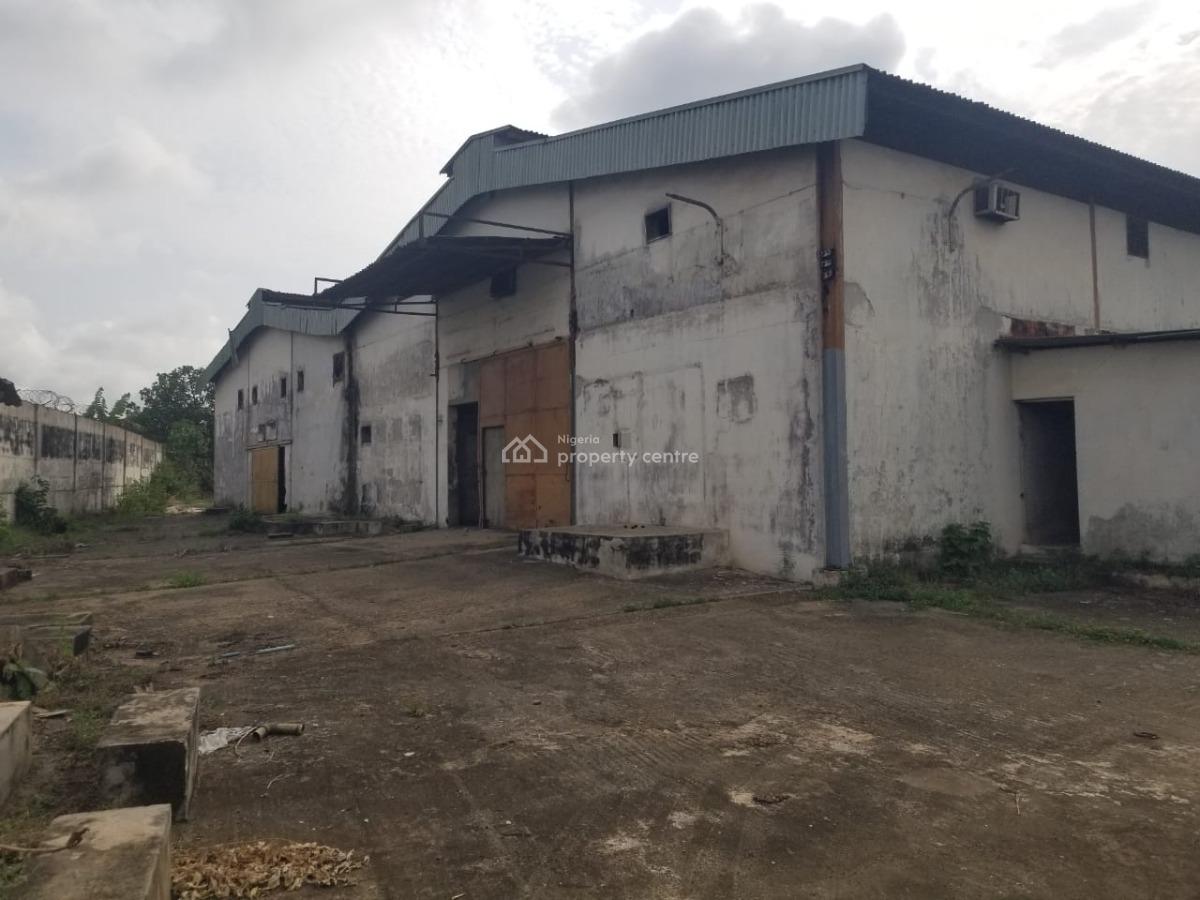 5 Bay Warehouse on Large Expanse of Land  Measuring 3.615 Acres, Close to Sagamu Interchange, Sagamu, Ogun, Warehouse for Sale