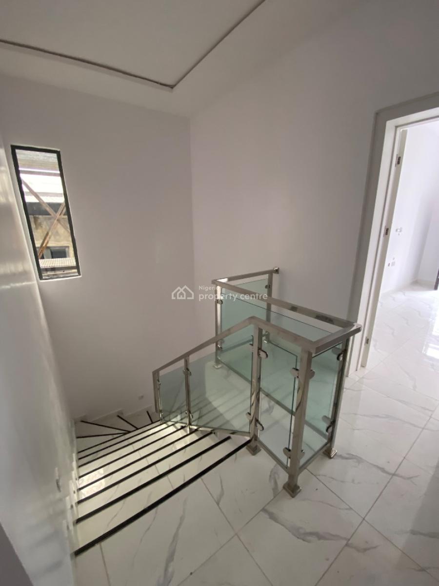 Brand New 4bedroom Terrace, Gated Estate By Blenco Supermarket  Before Shop Rite, Sangotedo, Ajah, Lagos, Terraced Duplex for Rent