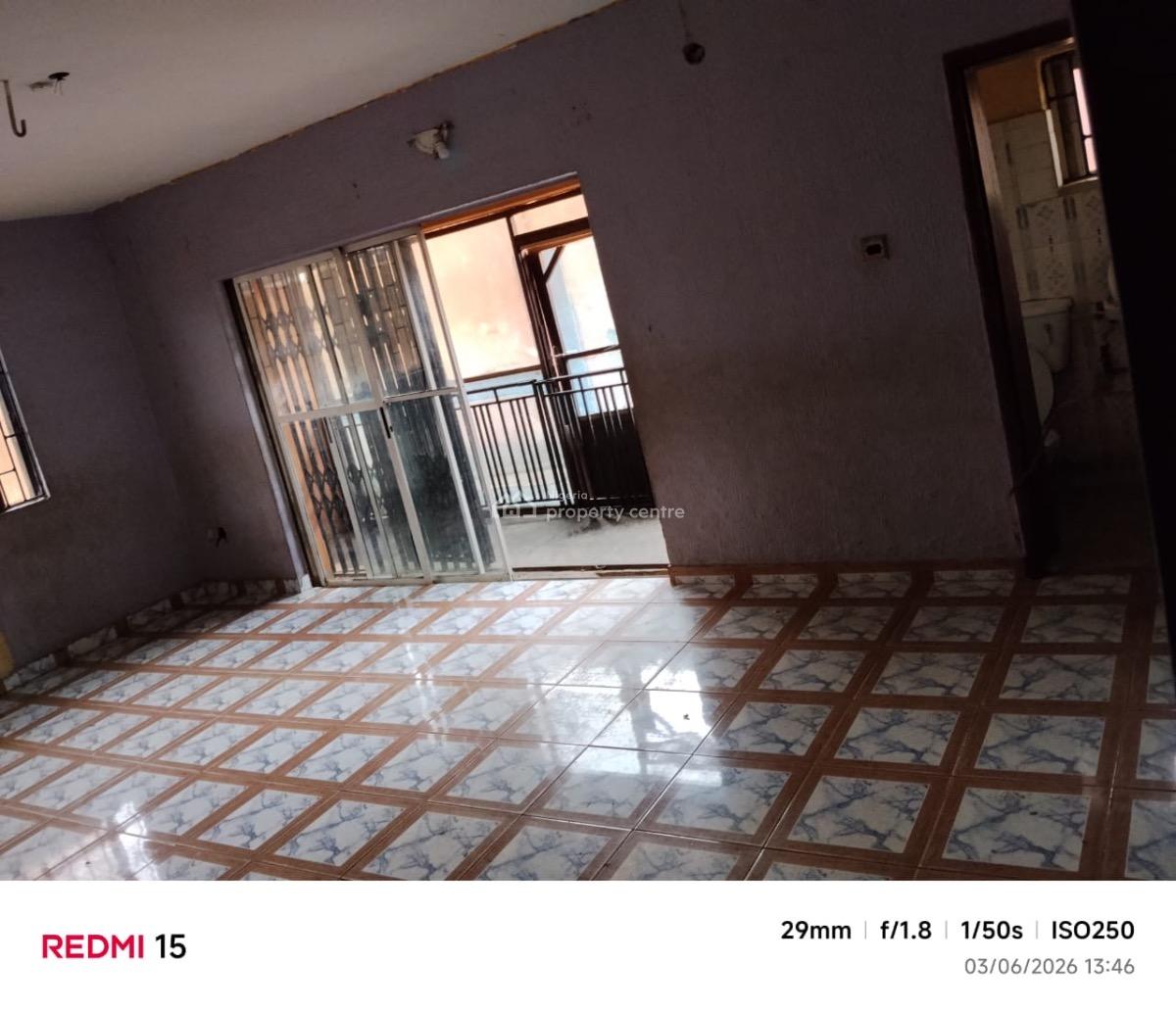 a Clean 3 Bedroom Flat. Ground Floor, Back Flat + Tile, Ajayi Road, Ogba, Ikeja, Lagos, House for Rent