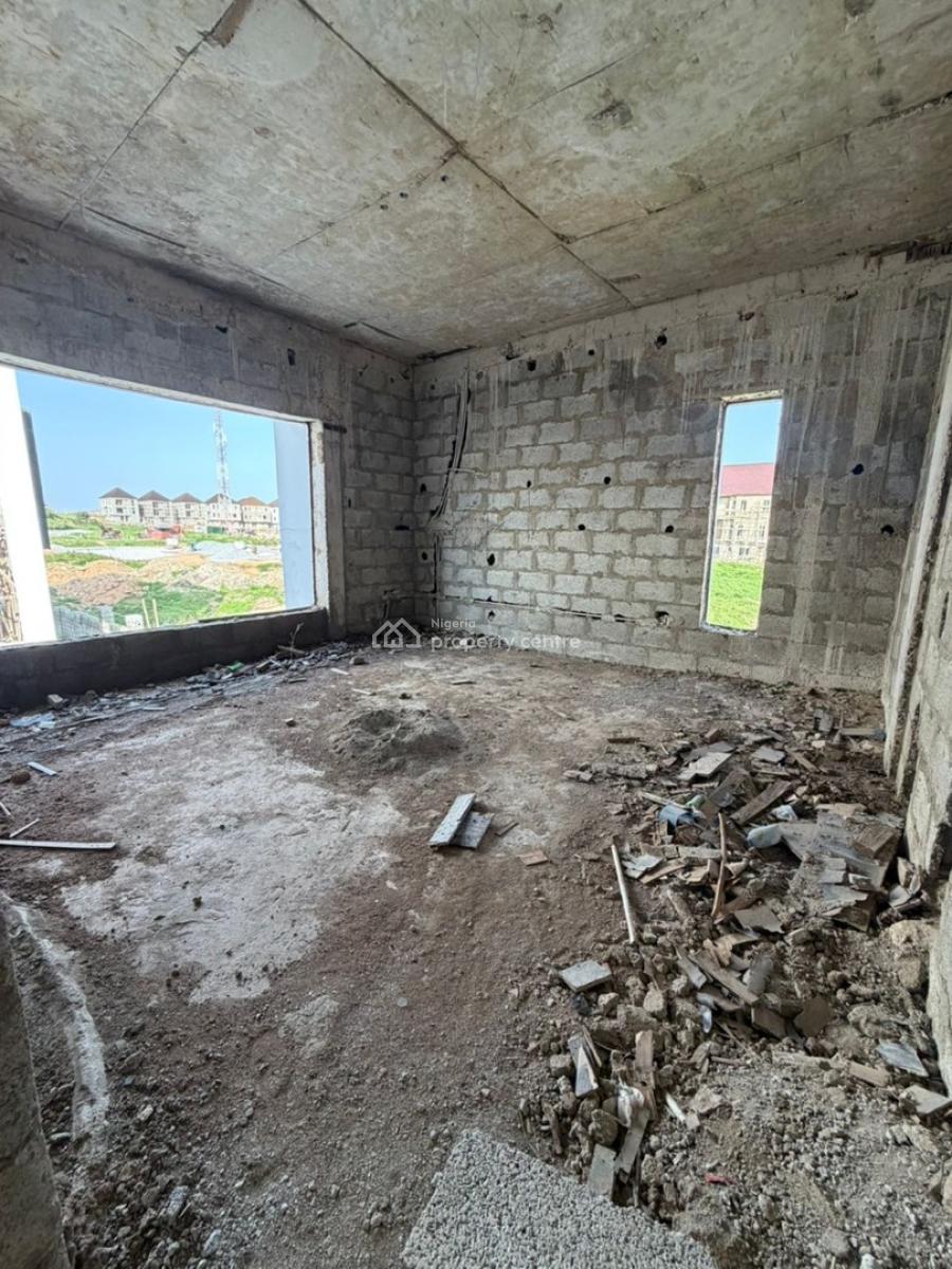 Massive 5 Bedrooms Semi Finished Detached Duplex, Bq , Pool, Gym, Serene and Well Secured Neighborhood, Lugbe District, Abuja, Detached Duplex for Sale