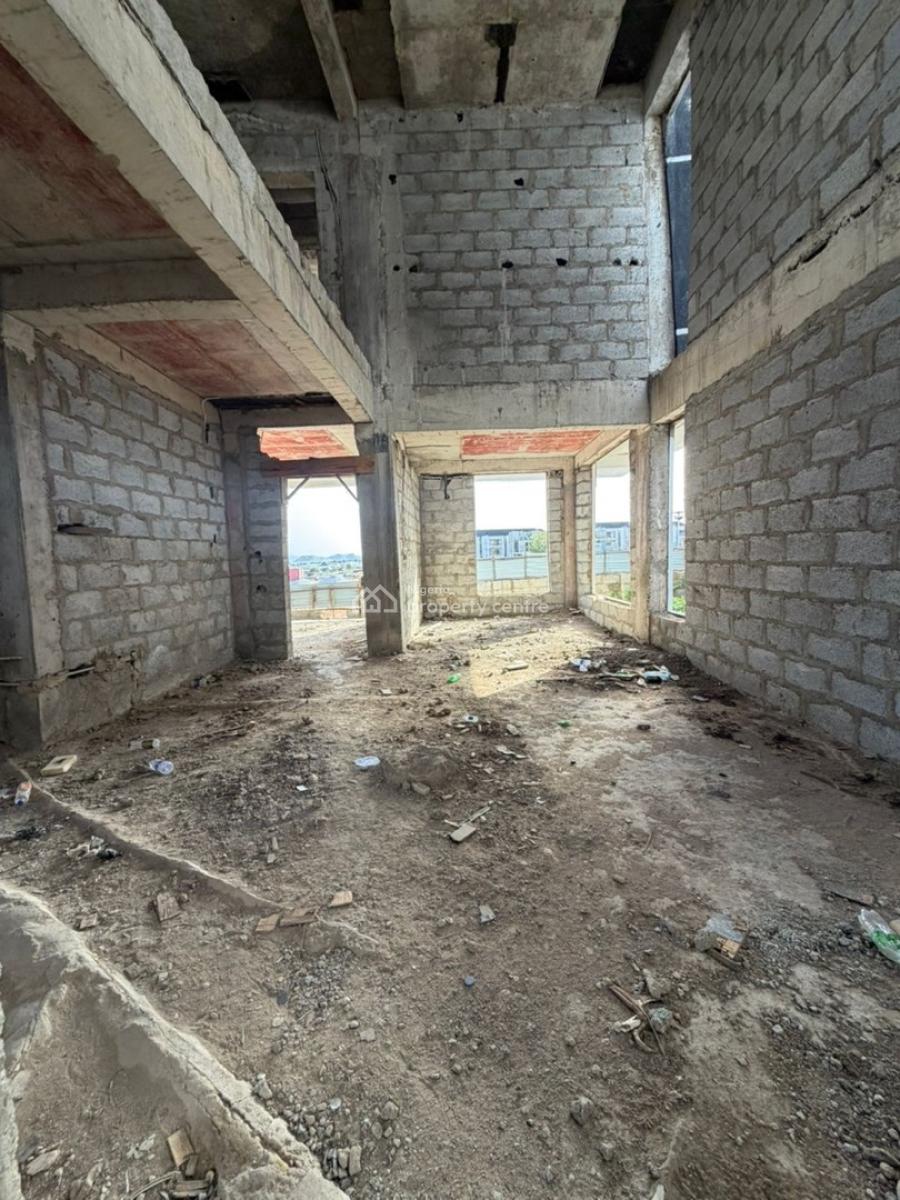 Massive 5 Bedrooms Semi Finished Detached Duplex, Bq , Pool, Gym, Serene and Well Secured Neighborhood, Lugbe District, Abuja, Detached Duplex for Sale