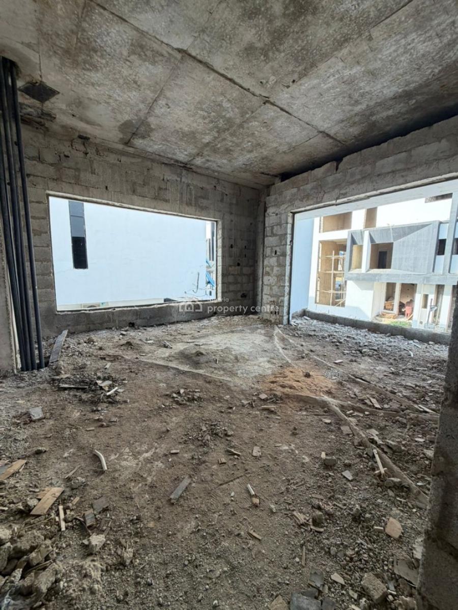 Massive 5 Bedrooms Semi Finished Detached Duplex, Bq , Pool, Gym, Serene and Well Secured Neighborhood, Lugbe District, Abuja, Detached Duplex for Sale