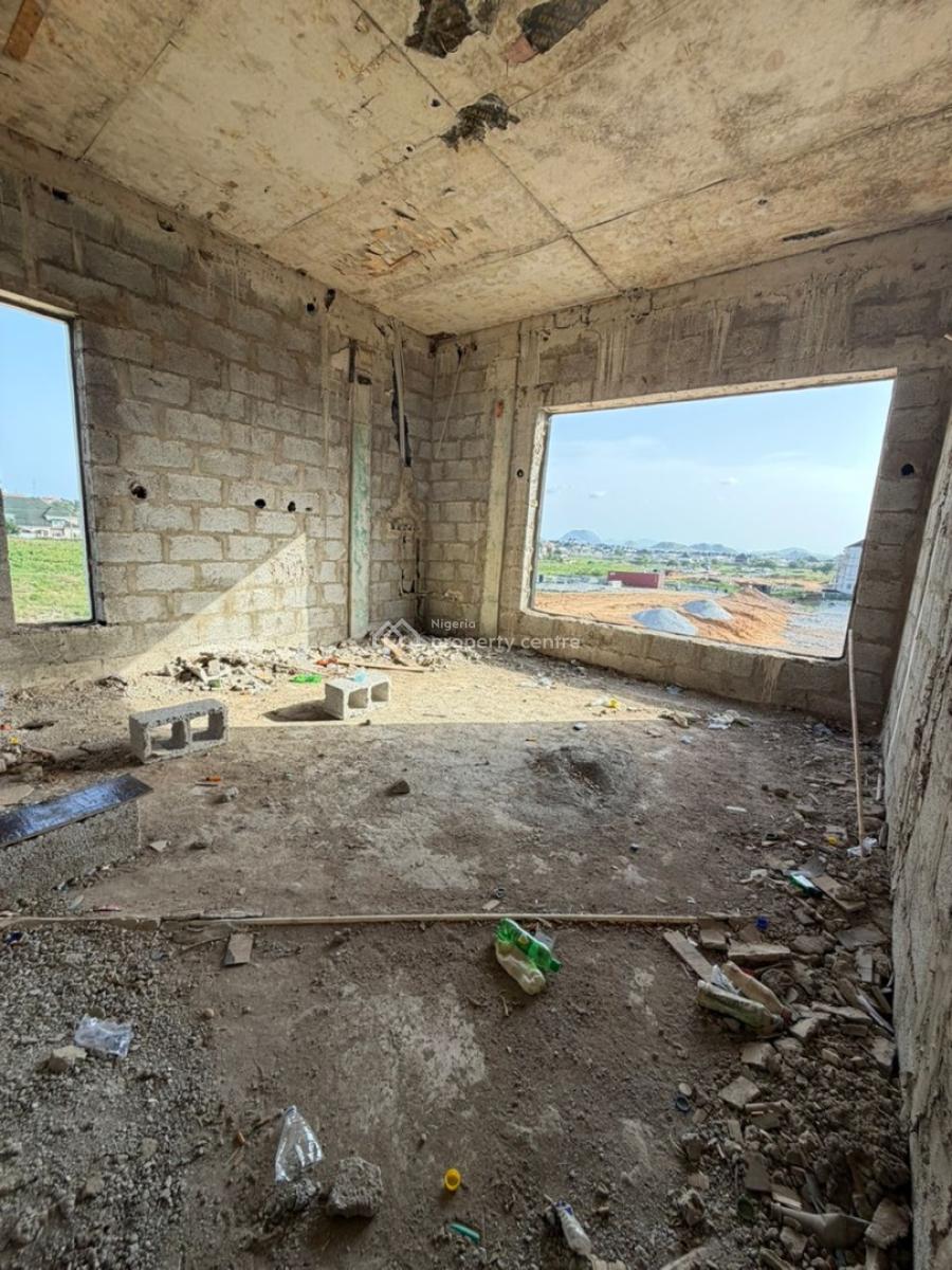 Massive 5 Bedrooms Semi Finished Detached Duplex, Bq , Pool, Gym, Serene and Well Secured Neighborhood, Lugbe District, Abuja, Detached Duplex for Sale