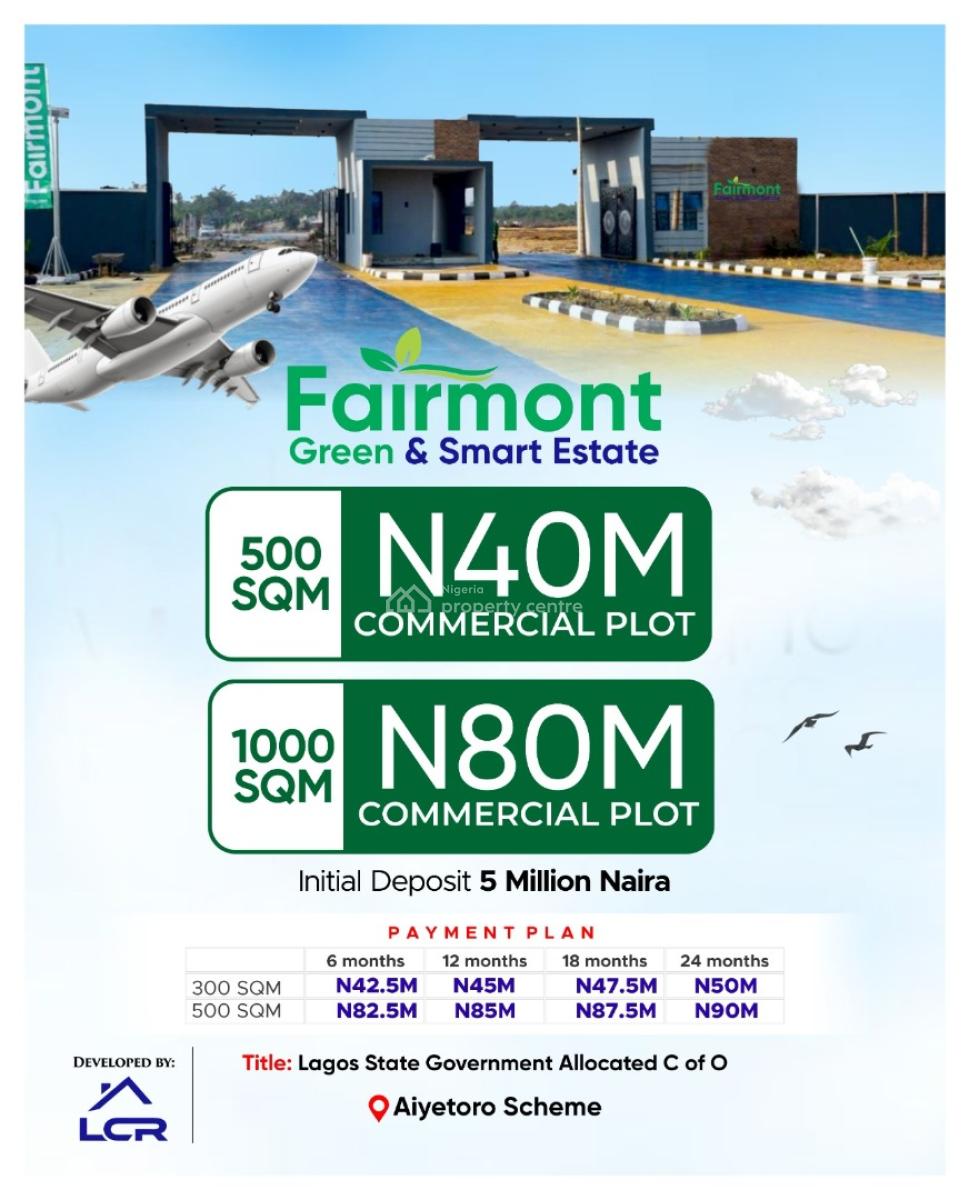 Fairmont Green & Smart Estate Premium Land Good for Residential and Co, Aiyetoro Scheme, Opposite Proposed International Airport, Ibeju Lekki, Lagos, Mixed-use Land for Sale