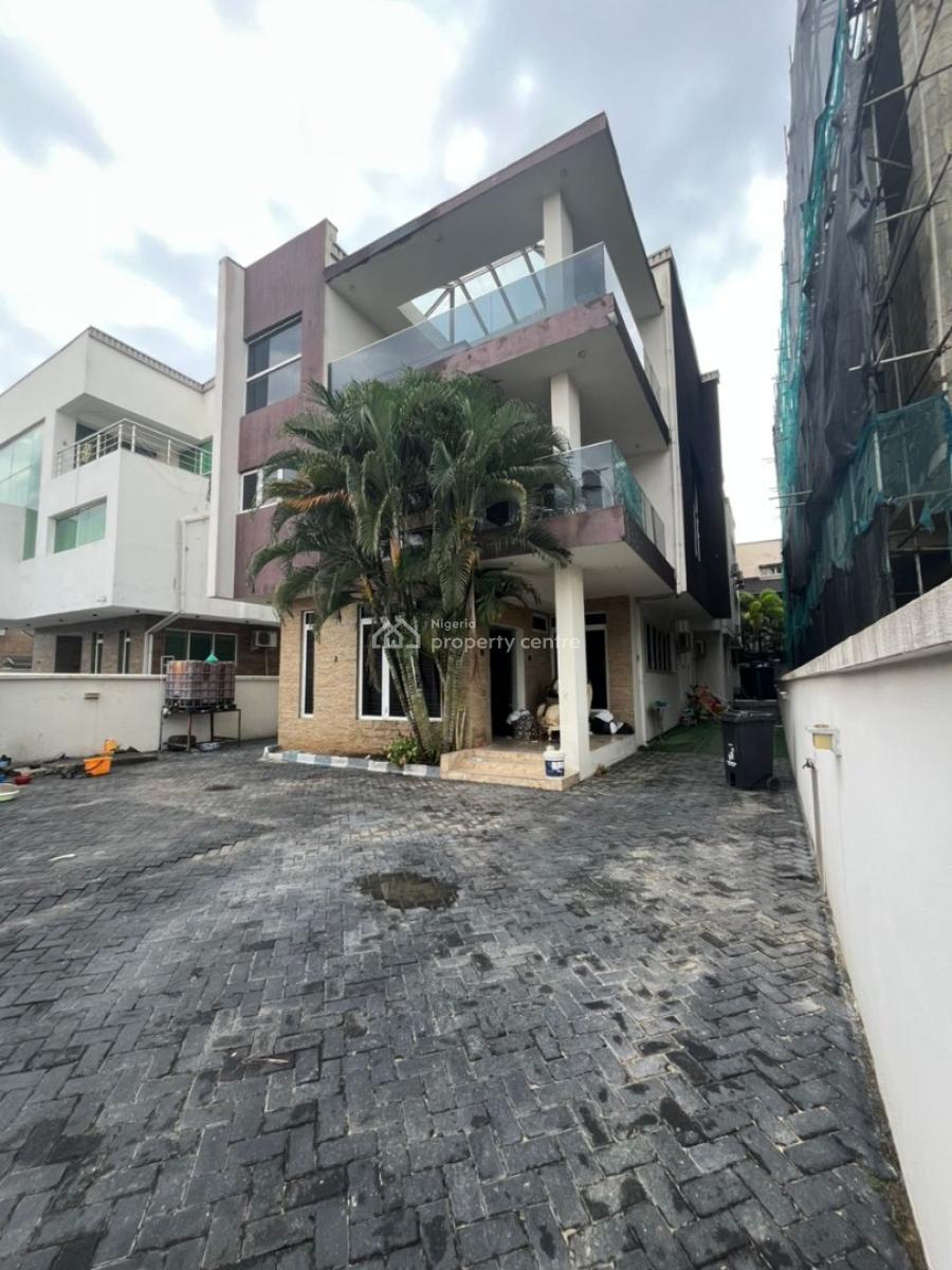 a Fully Detached Luxury 5 Bedroom House Plus 1 Room Service Quarters, 5th Avenue, Banana Island, Ikoyi, Lagos, Detached Duplex for Rent