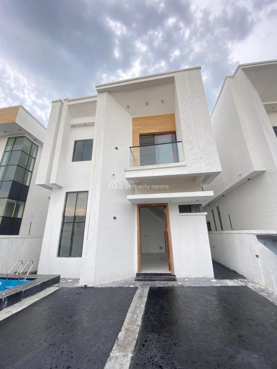Newly Built 4 Bedroom Luxury Fully Detached Duplex with Bq and Pool, Chevron Toll Gate, Lekki, Lagos, Detached Duplex for Sale