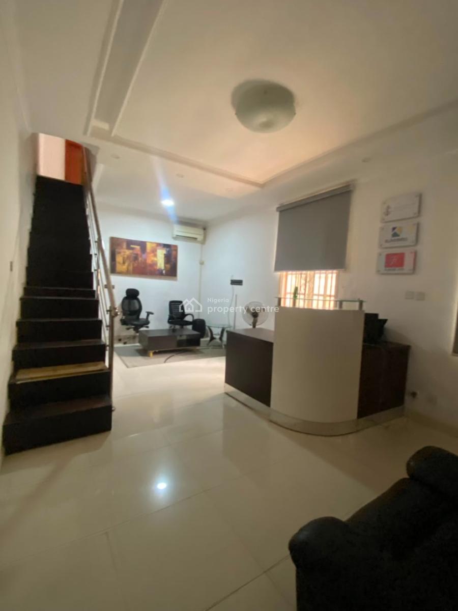 Fully Furnished 3 Room Office Space with a Spacious Kitchen and 3 Toilets, Lekki Phase 1, Lekki, Lagos, Office Space for Rent