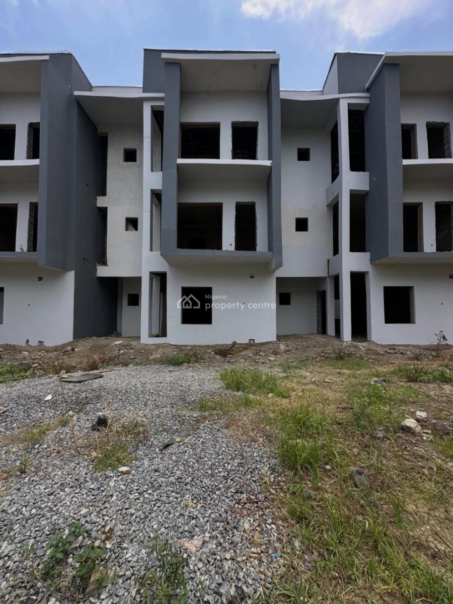New 4 Bedroom Terrace Duplex + Boys Quarters  (semi Finished), Gude, Apo, Abuja, Terraced Duplex for Sale