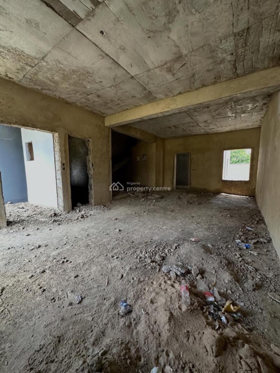 New 4 Bedroom Terrace Duplex + Boys Quarters  (semi Finished), Gude, Apo, Abuja, Terraced Duplex for Sale