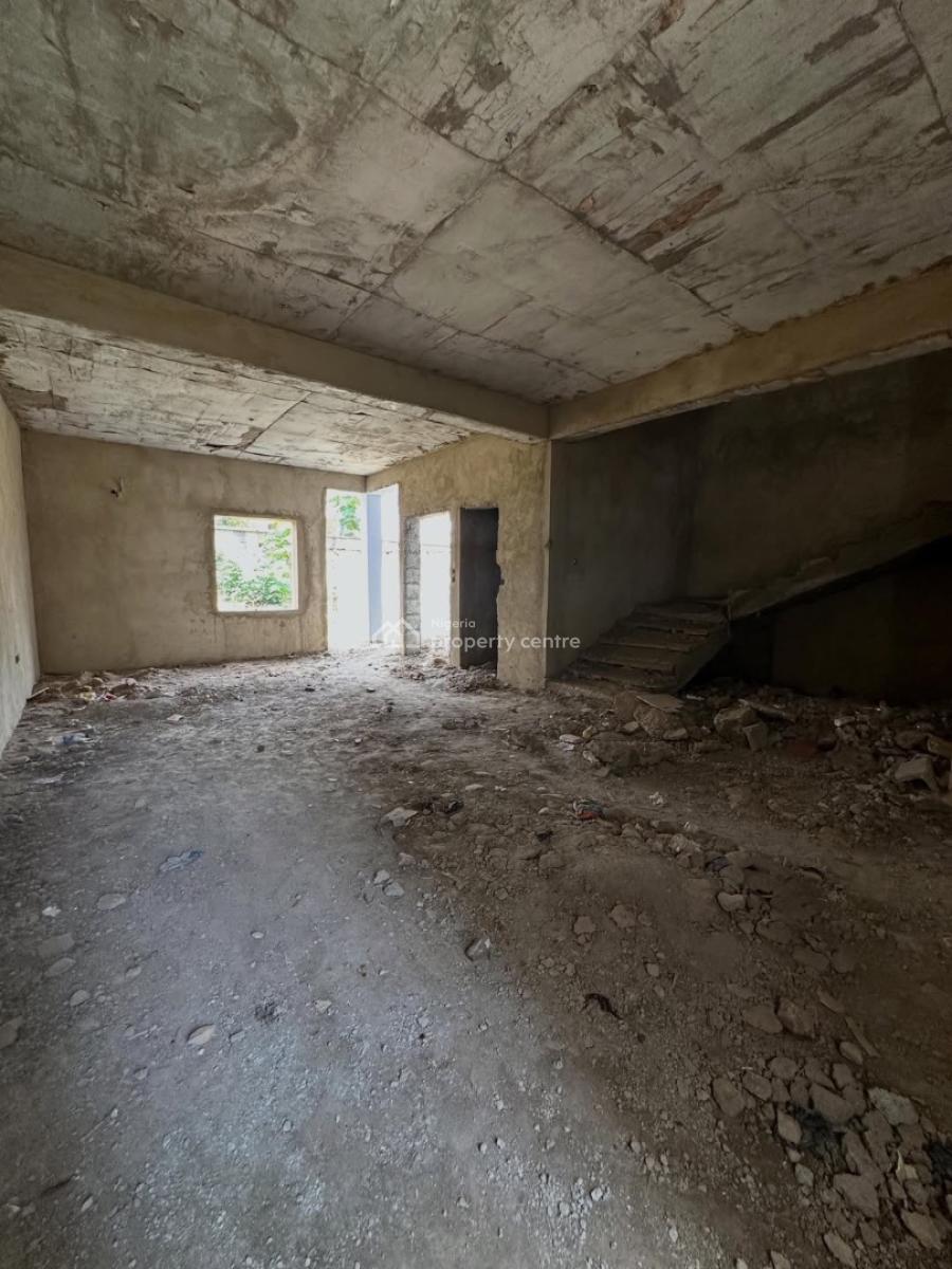 New 4 Bedroom Terrace Duplex + Boys Quarters  (semi Finished), Gude, Apo, Abuja, Terraced Duplex for Sale