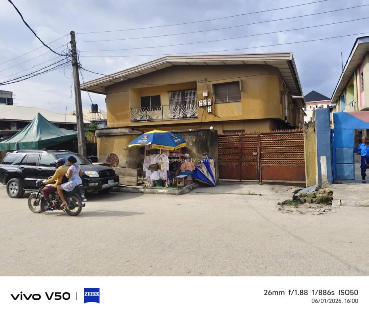 a Solidly Built Storey Building with High Foundation, Just 3 Plots, Off Ago Palace Way, Okota, Isolo, Lagos, Commercial Property for Sale