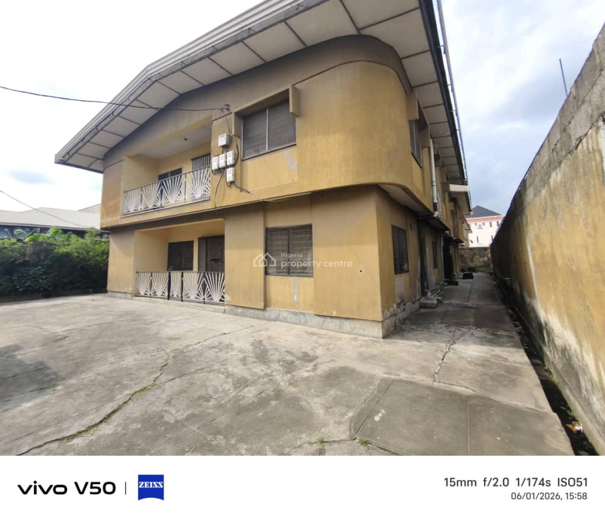 a Solidly Built Storey Building with High Foundation, Just 3 Plots, Off Ago Palace Way, Okota, Isolo, Lagos, Commercial Property for Sale