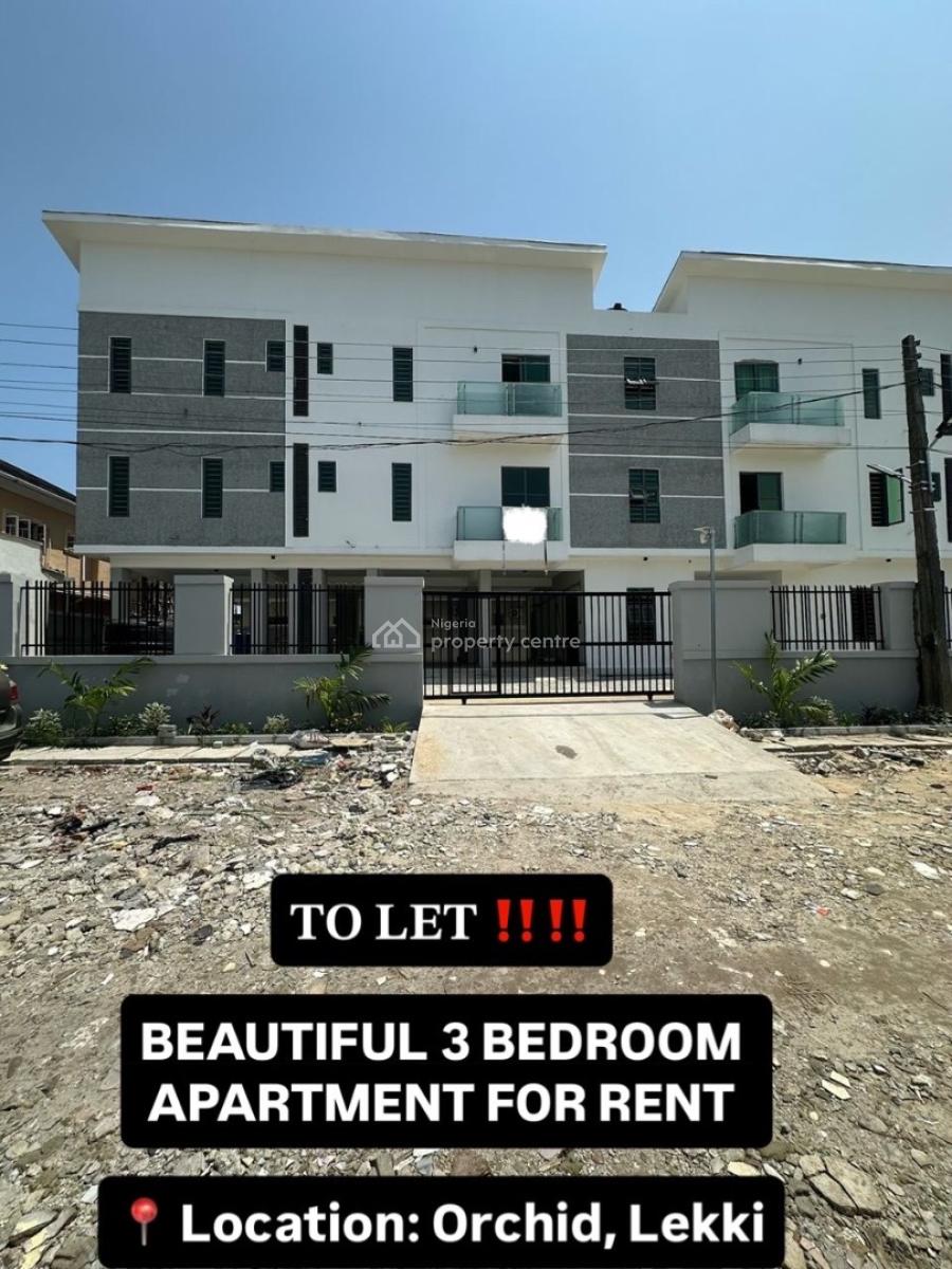 Beautiful 3 Bedroom Apartment, Orchid, Lekki, Lagos, Flat / Apartment for Rent