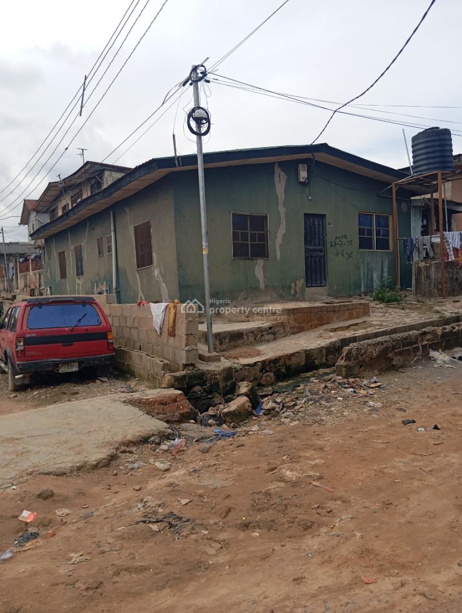 Half Plot with Bungalow of 6units of Roomselfcontain, Oyebanjo Street Off Elebiju Road Ketu Lagos, Ketu, Lagos, Detached Bungalow for Sale