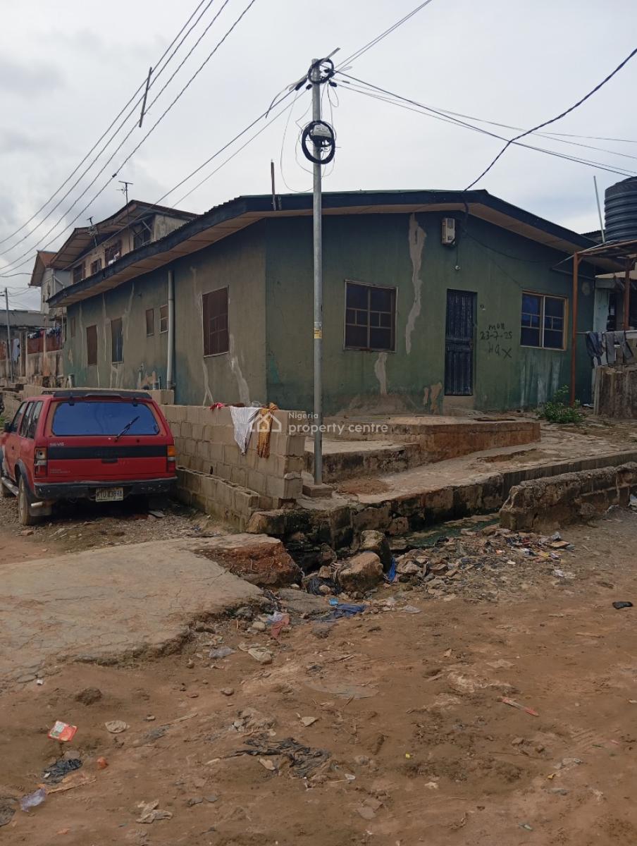 Half Plot with Bungalow of 6units of Roomselfcontain, Oyebanjo Street Off Elebiju Road Ketu Lagos, Ketu, Lagos, Detached Bungalow for Sale