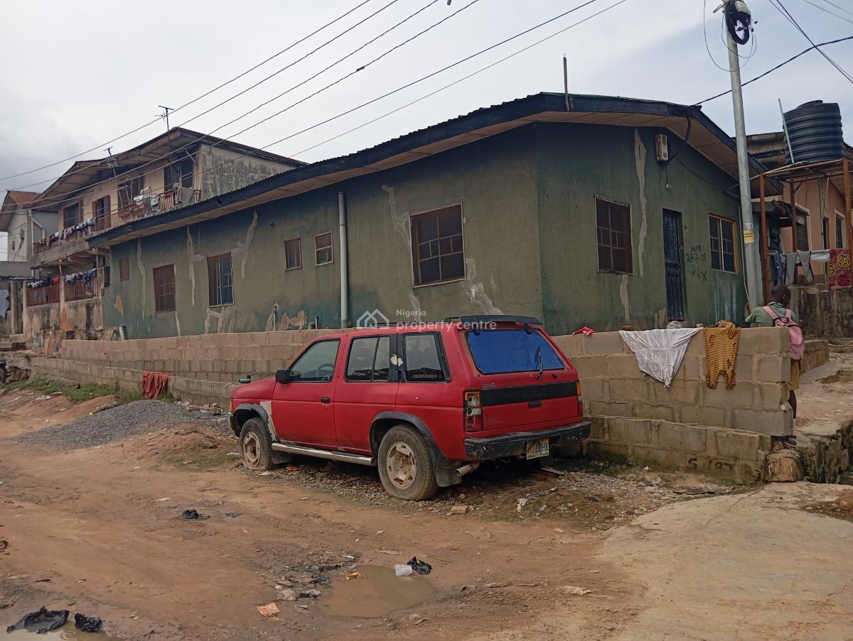 Half Plot with Bungalow of 6units of Roomselfcontain, Oyebanjo Street Off Elebiju Road Ketu Lagos, Ketu, Lagos, Detached Bungalow for Sale