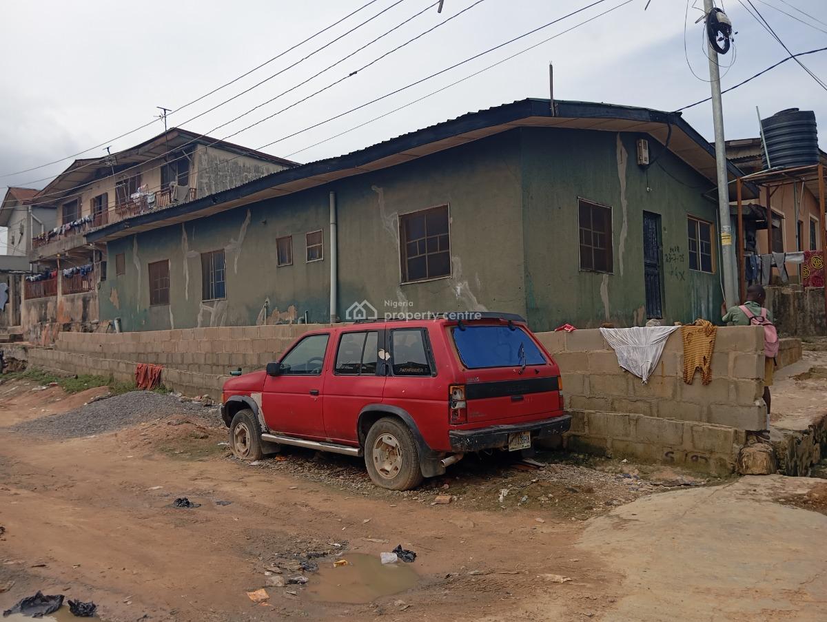 Half Plot with Bungalow of 6units of Roomselfcontain, Oyebanjo Street Off Elebiju Road Ketu Lagos, Ketu, Lagos, Detached Bungalow for Sale