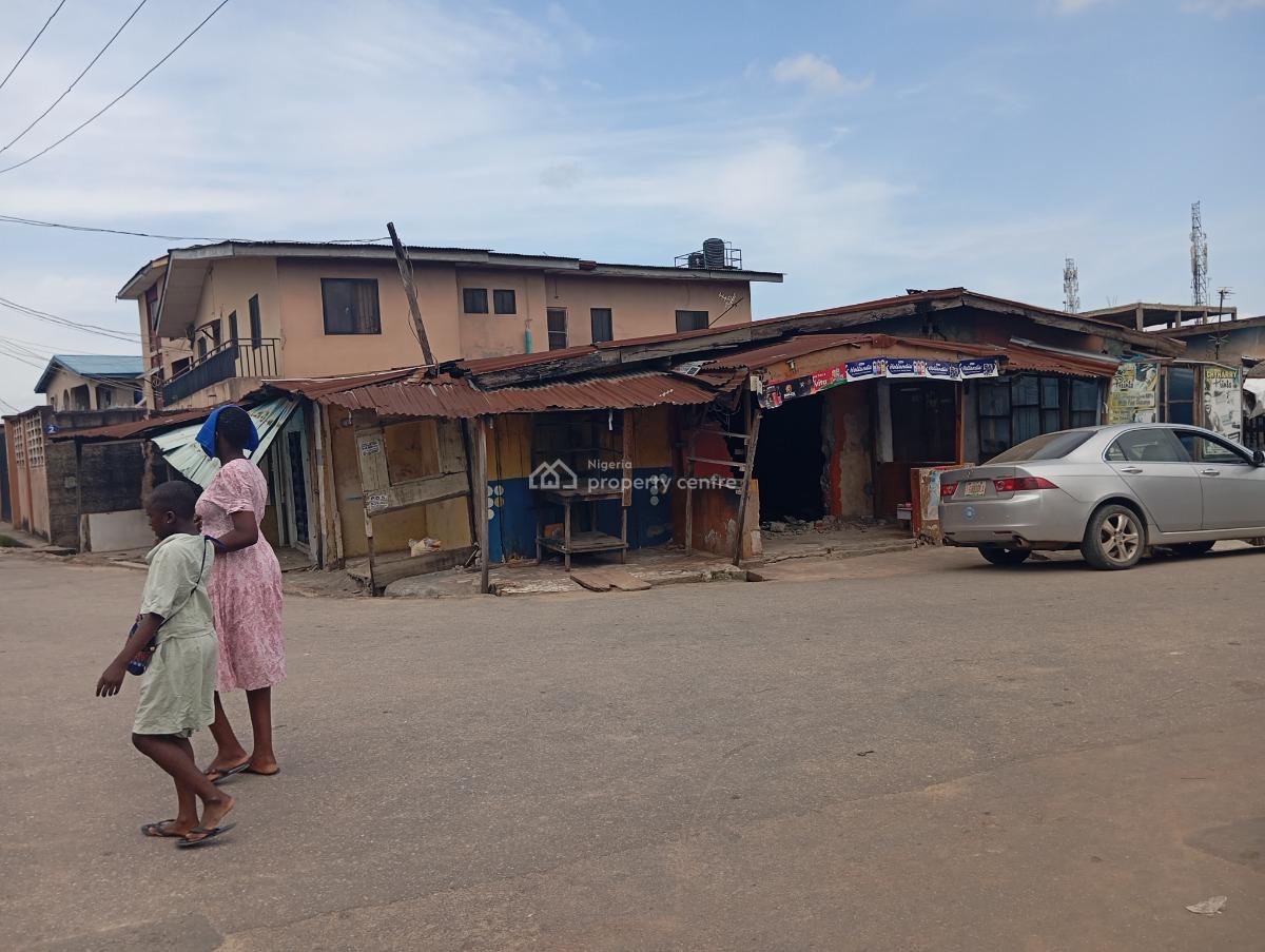 a Cornerpiece Half Plot with Structure, Alhaji Lawal Street Off Pako Bus Stop, Ketu, Lagos, Mixed-use Land for Sale