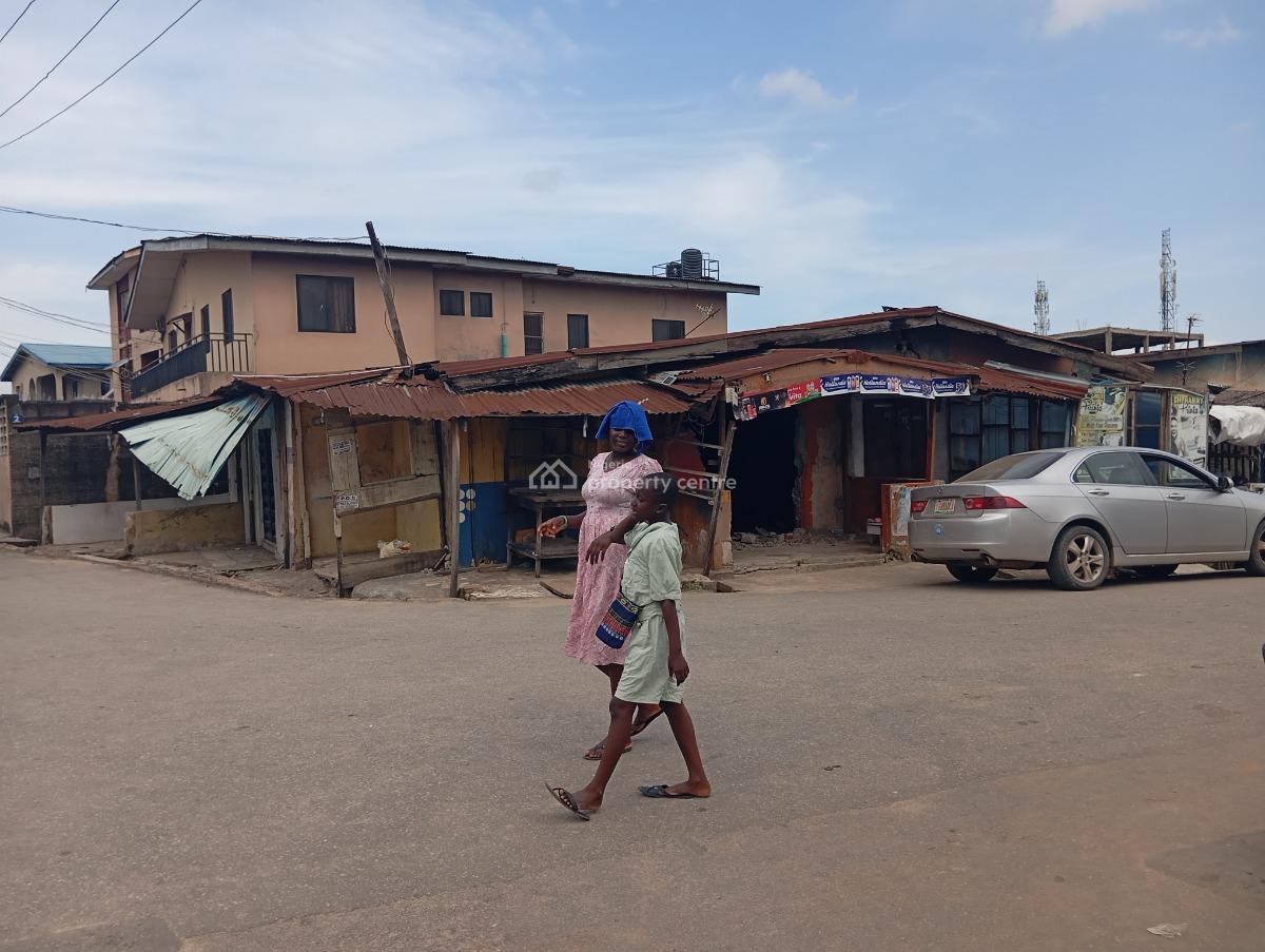 a Cornerpiece Half Plot with Structure, Alhaji Lawal Street Off Pako Bus Stop, Ketu, Lagos, Mixed-use Land for Sale
