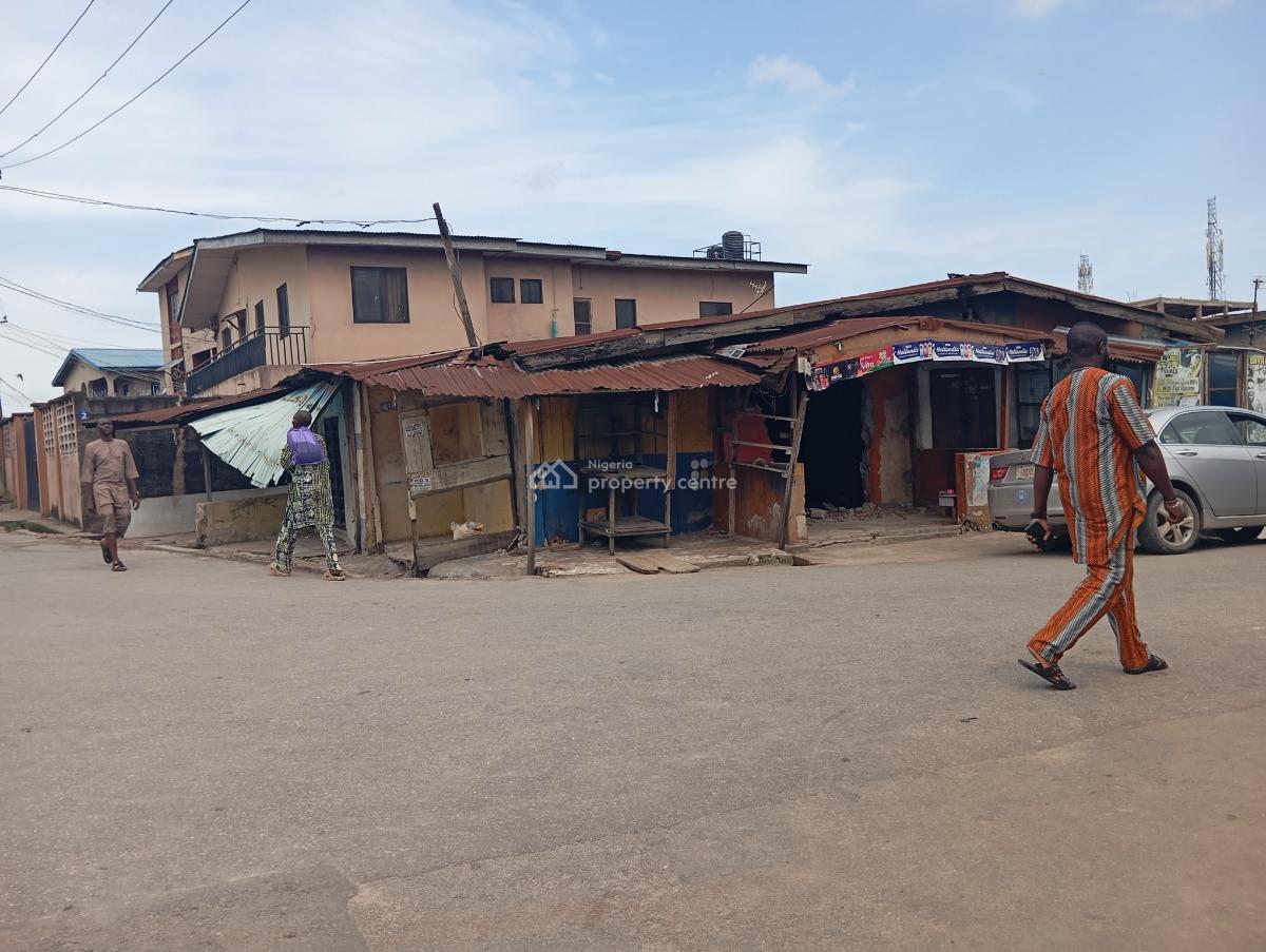 a Cornerpiece Half Plot with Structure, Alhaji Lawal Street Off Pako Bus Stop, Ketu, Lagos, Mixed-use Land for Sale