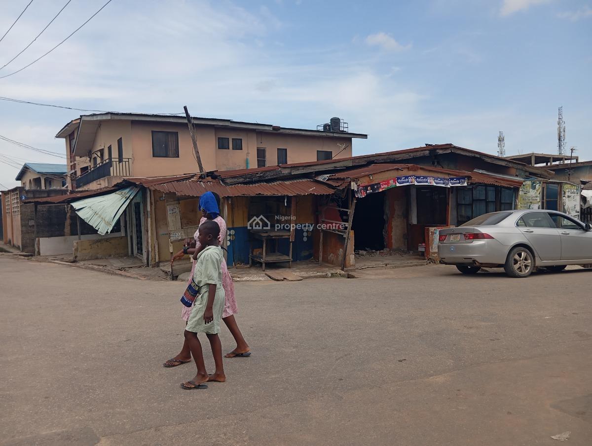 a Cornerpiece Half Plot with Structure, Alhaji Lawal Street Off Pako Bus Stop, Ketu, Lagos, Mixed-use Land for Sale