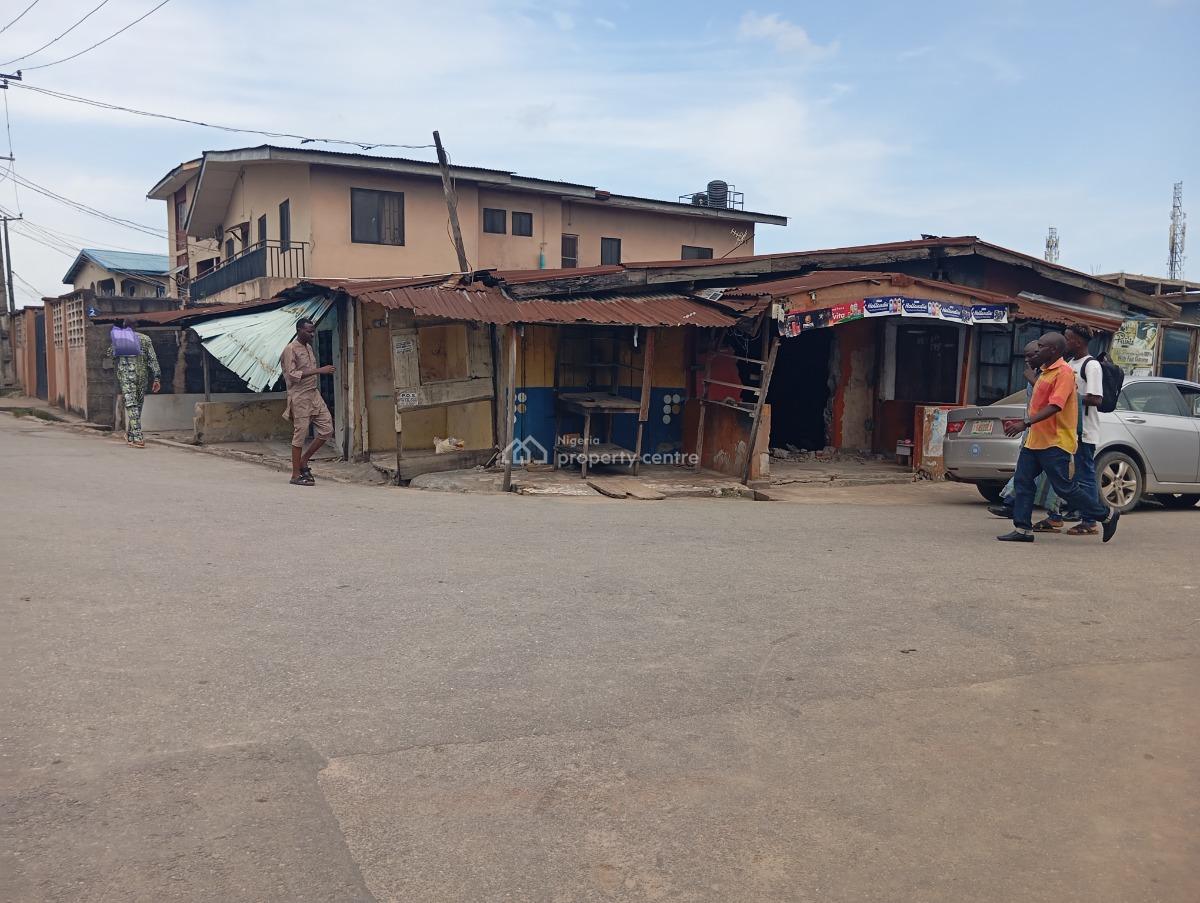 a Cornerpiece Half Plot with Structure, Alhaji Lawal Street Off Pako Bus Stop, Ketu, Lagos, Mixed-use Land for Sale