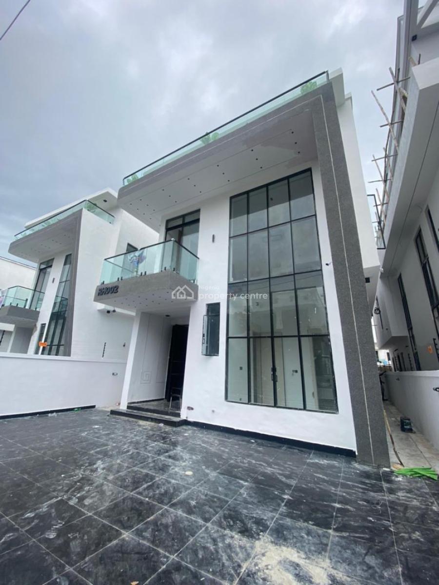 Brand New 5 Bedroom Fully Detached Duplex with a Bq, Swimming Pool, Chevron, Lekki, Lagos, Detached Duplex for Sale