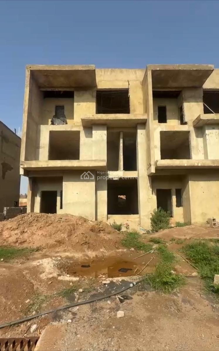 Luxury Very Spacious 4bedrooom En-suite Terrace Duplex +bq, Carcass, in an Estate, Asokoro District, Abuja, Terraced Duplex for Sale