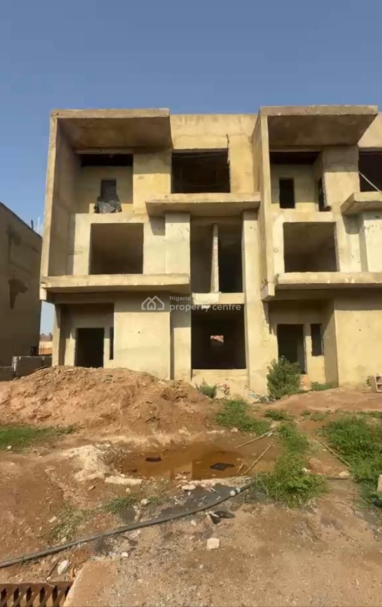 Luxury Very Spacious 4bedrooom En-suite Terrace Duplex +bq, Carcass, in an Estate, Asokoro District, Abuja, Terraced Duplex for Sale