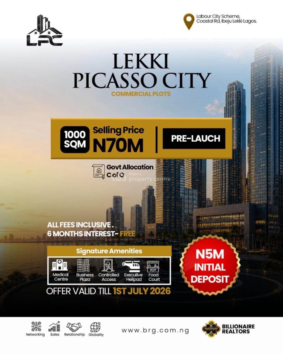 Hot Land on Coastal Road, Lekki Picasso City, Coastal Road, Ibeju Lekki, Lagos, Residential Land for Sale