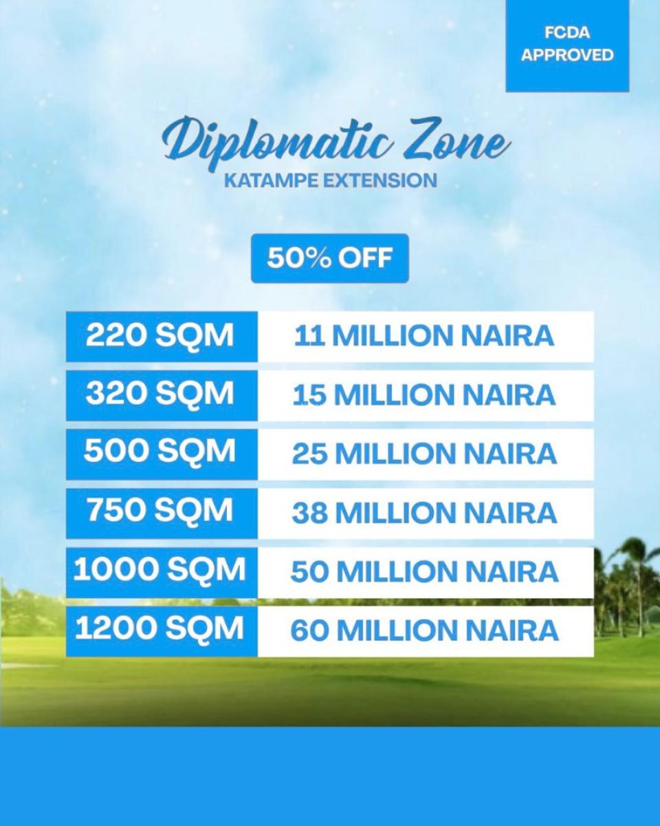 500 Sqm Land Is Available Now, Katampe Extension, Katampe, Abuja, Residential Land for Sale