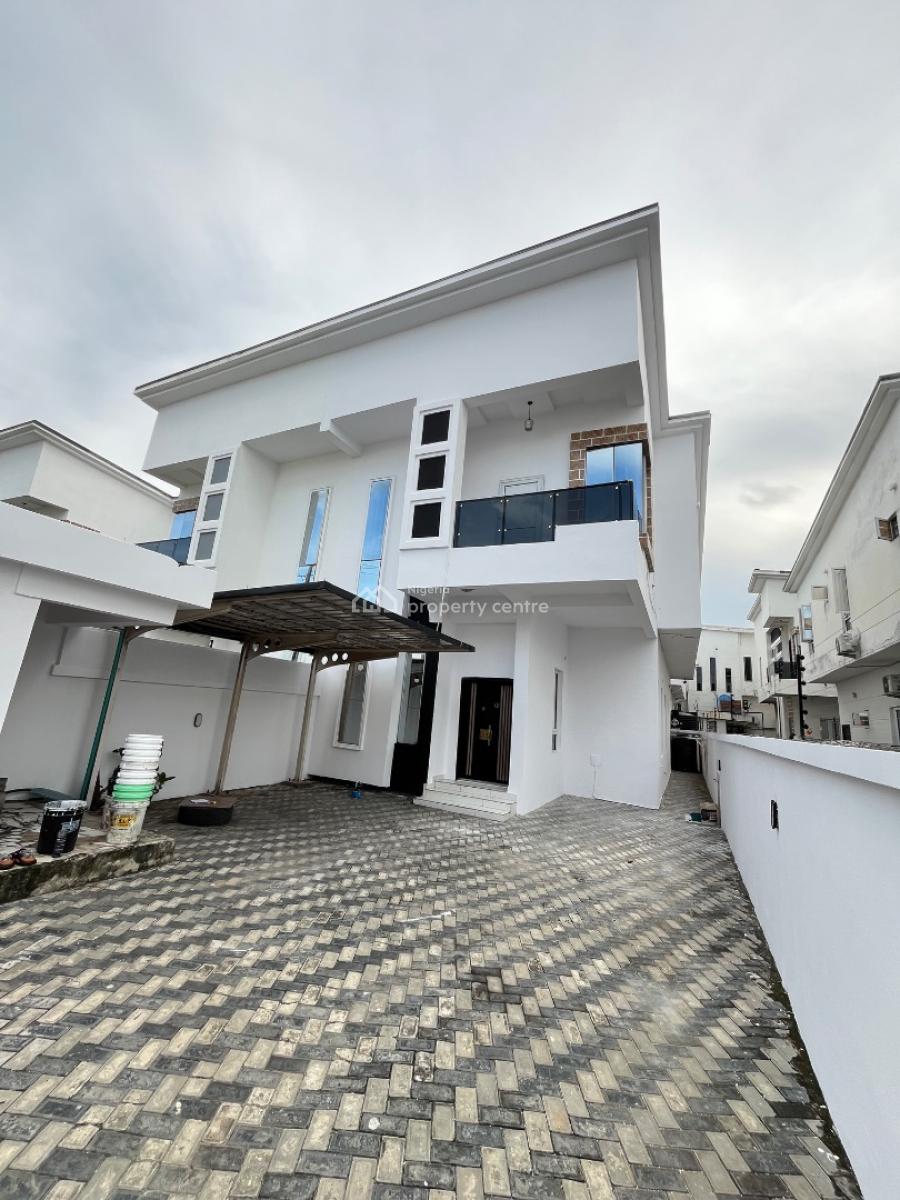 Massive 4 Bedroom Terrace Duplex with Bq in a Secured Estate, Osapa, Lekki, Lagos, Semi-detached Duplex for Rent