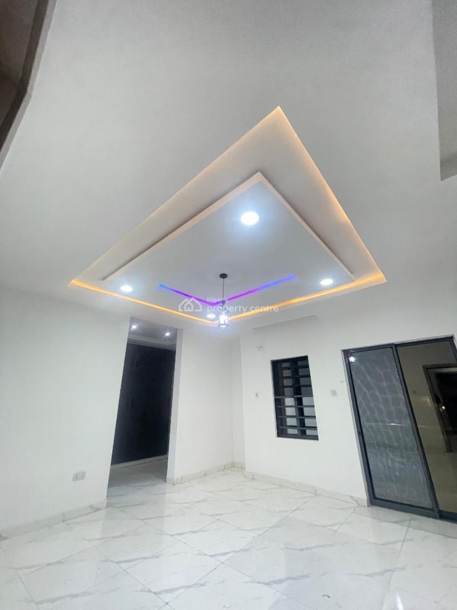 Brand New 4 Bedroom Duplex with 2 Stores and a Bq with Enough Space, Located at Abraham Adesanya,clean Road, 20hrs Nepa Light ,secured Esta, Ajah, Lagos, Detached Duplex for Rent
