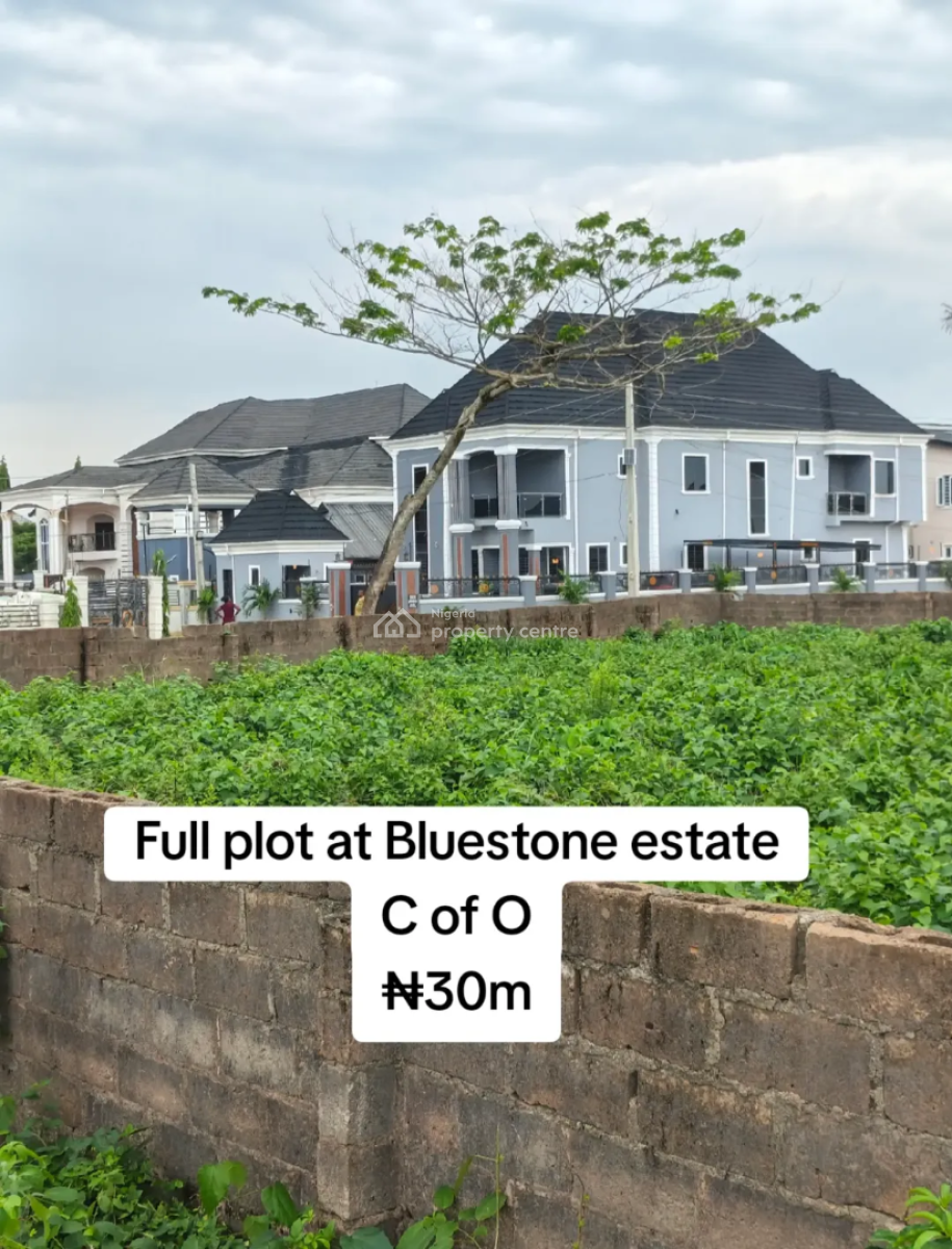 Full Plot in Fast Developing Estate for Immediate Development, Bluestone Garden City Estate, Mowe Town, Mowe Town, Ogun, Residential Land for Sale